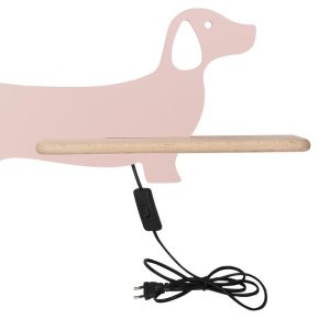 Lampa kinkiet DOG 5w led 4000k iq kids z przew różowy 795547 Lampa kinkiet DOG 5w led 4000k iq kids z przew różowy 795547