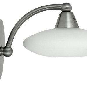 Lampa kinkiet ELISA 1×40 g9 satyna-nikiel+białe szkło promocja 794815 Lampa kinkiet ELISA 1×40 g9 satyna-nikiel+białe szkło promocja 794815
