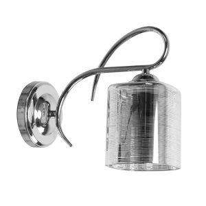 Lampa kinkiet ITALO chromowy 1x40w e27 klosz srebrny 794773 Lampa kinkiet ITALO chromowy 1x40w e27 klosz srebrny 794773