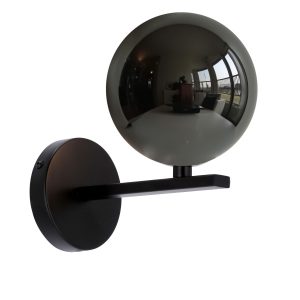Lampa kinkiet KAMA czarny+złoty 1×28 g9 klosz grafitowy 794880 Lampa kinkiet KAMA czarny+złoty 1×28 g9 klosz grafitowy 794880
