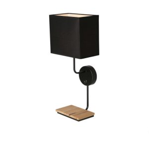 Lampa kinkiet KETO czarny 1x40w e14 abażur czarny z włącznikiem 794632 Lampa kinkiet KETO czarny 1x40w e14 abażur czarny z włącznikiem 794632