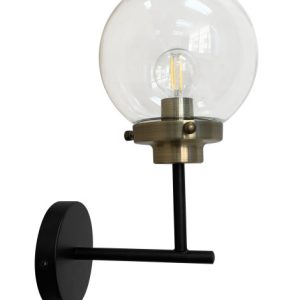 Lampa kinkiet LENS czarny+patynowy matowy 1x40w e14 klosz bezbarwny 794893 Lampa kinkiet LENS czarny+patynowy matowy 1x40w e14 klosz bezbarwny 794893