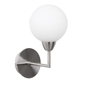 Lampa kinkiet LOGOS satyna 1x25w g9 klosz biały 794767 Lampa kinkiet LOGOS satyna 1x25w g9 klosz biały 794767