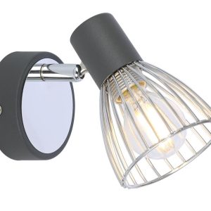 Lampa kinkiet MODO 1x40w e14 czarny+chrom 794780 Lampa kinkiet MODO 1x40w e14 czarny+chrom 794780