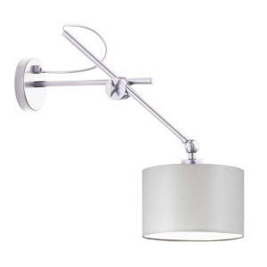 Lampa kinkiet na wysięgniku HAMILTON Srebrny – Jasny Szary 859227 Lampa kinkiet na wysięgniku HAMILTON Srebrny – Jasny Szary 859227