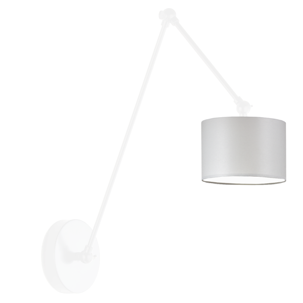 Lampa kinkiet na wysięgniku TESNUS Biały - Jasny Szary 859220