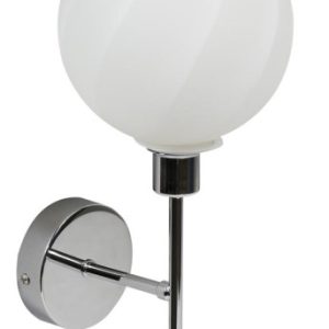 Lampa kinkiet RAUL 1x40w e14 chrom klosz biały 795781 Lampa kinkiet RAUL 1x40w e14 chrom klosz biały 795781