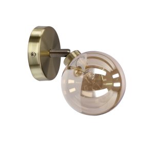 Lampa kinkiet RODIA patynowy 1x40w g9 klosz bursztynowy 795771 Lampa kinkiet RODIA patynowy 1x40w g9 klosz bursztynowy 795771