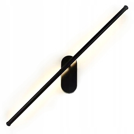 Lampa Kinkiet Salon Led Neutralna 12W 92Cm Black 72500