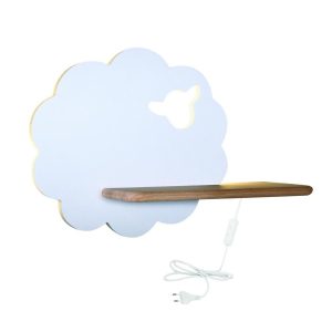 Lampa kinkiet SHEEP 5w led 4000k iq kids z przewodem z wł. i wtyczką biały 834315 Lampa kinkiet SHEEP 5w led 4000k iq kids z przewodem z wł. i wtyczką biały 834315
