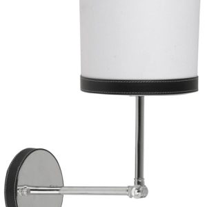 Lampa kinkiet TIDA 1x40w e14 chrom/abażur płótno/skóra 795347 Lampa kinkiet TIDA 1x40w e14 chrom/abażur płótno/skóra 795347