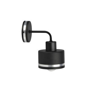 Lampa kinkiet WAMA czarny 1x40w e27 klosz czarny+srebrny 794900 Lampa kinkiet WAMA czarny 1x40w e27 klosz czarny+srebrny 794900