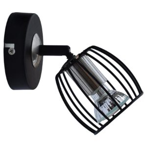 Lampa kinkiet ZONK 1x3w led gu10 czarny matowy + satyna nikiel 794722 Lampa kinkiet ZONK 1x3w led gu10 czarny matowy + satyna nikiel 794722