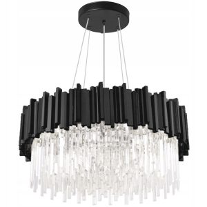 Lampa Kryształowa Sufitowa Plafon Czarny App1481-1C 298563 Lampa Kryształowa Sufitowa Plafon Czarny App1481-1C 298563