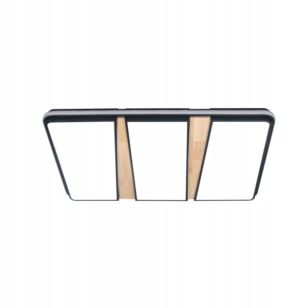 Lampa LED Plafon 90X60CM +Pilot 65W czarna bambus nowość 223569
