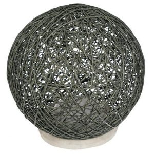 LAMPA LED śr. 18,5 cm szara Z CEMENTU I SZNURKA na baterie 414732 LAMPA LED śr. 18,5 cm szara Z CEMENTU I SZNURKA na baterie 414732