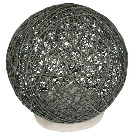 LAMPA LED śr. 18,5 cm szara Z CEMENTU I SZNURKA na baterie 414732