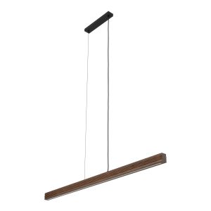 Lampa Led Wisząca Tk Lighting Viga Orzech Drewniana Belka Ryflowana 994314 Lampa Led Wisząca Tk Lighting Viga Orzech Drewniana Belka Ryflowana 994314
