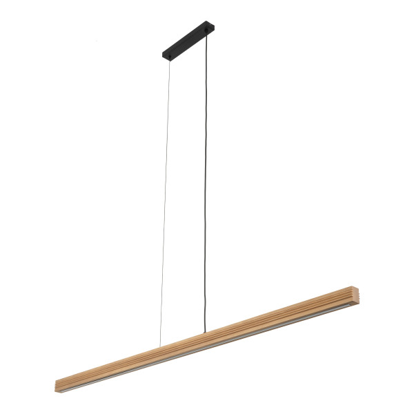 Lampa Led Wisząca Tk Lighting Viga Sosna Drewniana Belka Ryflowana 994282