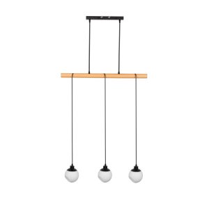 Lampa LightLogic LL COMT C-I 3xE14 66228 biały klosz drewno do jadalni do 964488 Lampa LightLogic LL COMT C-I 3xE14 66228 biały klosz drewno do jadalni do 964488