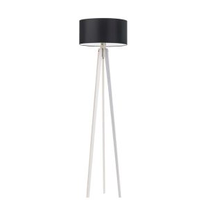 Lampa MIAMI drewniana tripod do wnętrz Biały/ Czarny 1003605 Lampa MIAMI drewniana tripod do wnętrz Biały/ Czarny 1003605