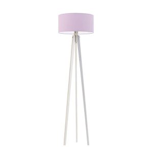 Lampa MIAMI drewniana tripod do wnętrz Biały/ Jasny Fioletowy 1003614 Lampa MIAMI drewniana tripod do wnętrz Biały/ Jasny Fioletowy 1003614