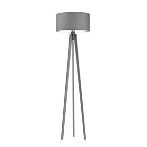 Lampa MIAMI drewniana tripod do wnętrz Popielaty/ Szary Stalowy 1004118 Lampa MIAMI drewniana tripod do wnętrz Popielaty/ Szary Stalowy 1004118