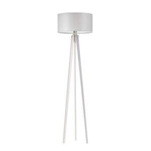 Lampa MIAMI tripod drewno styl skandynawski Biały/ Jasny Szary 1003608 Lampa MIAMI tripod drewno styl skandynawski Biały/ Jasny Szary 1003608