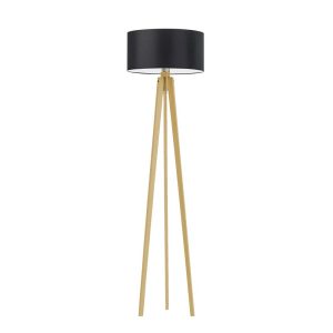 Lampa MIAMI tripod drewno styl skandynawski Dąb/ Czarny 1003649 Lampa MIAMI tripod drewno styl skandynawski Dąb/ Czarny 1003649