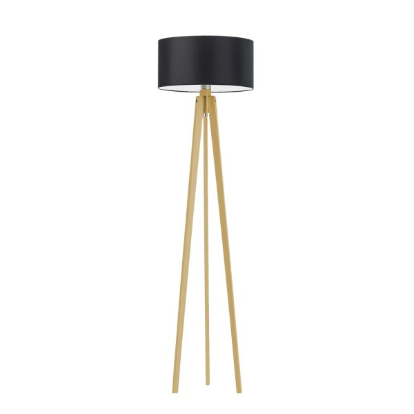 Lampa MIAMI tripod drewno styl skandynawski Dąb/ Czarny 1003649