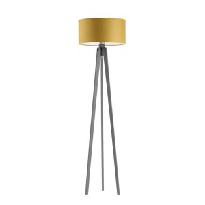 Lampa MIAMI tripod drewno styl skandynawski Popielaty/ Musztardowy 1004105 Lampa MIAMI tripod drewno styl skandynawski Popielaty/ Musztardowy 1004105