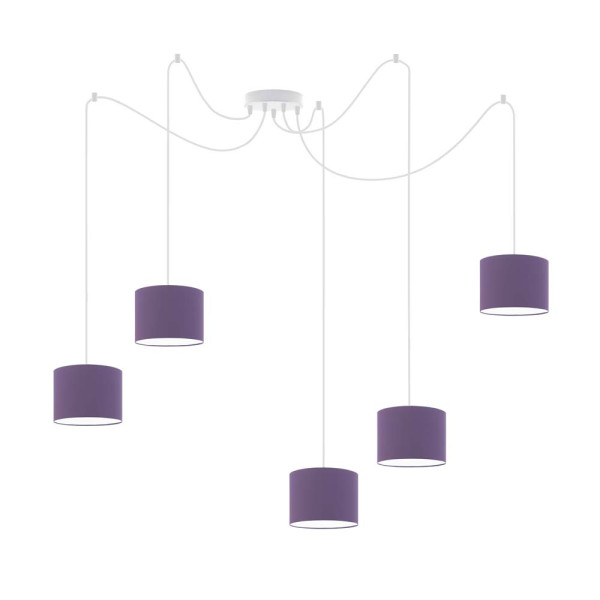 Lampa nad stół WAIKIKI W5 Biały - Fioletowy 883622