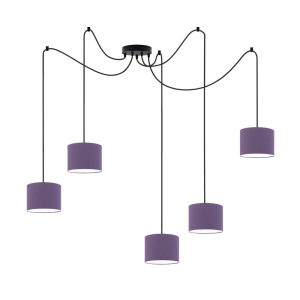 Lampa nad stół WAIKIKI W5 Czarny – Fioletowy 883536 Lampa nad stół WAIKIKI W5 Czarny – Fioletowy 883536