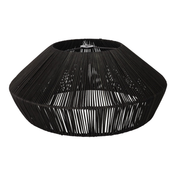 Lampa naturalna rattanowa wisząca - 50 cm (czarna) 342540