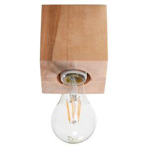 Lampa natynkowa Ariz drewniana brązowa 52485 Lampa natynkowa Ariz drewniana brązowa 52485