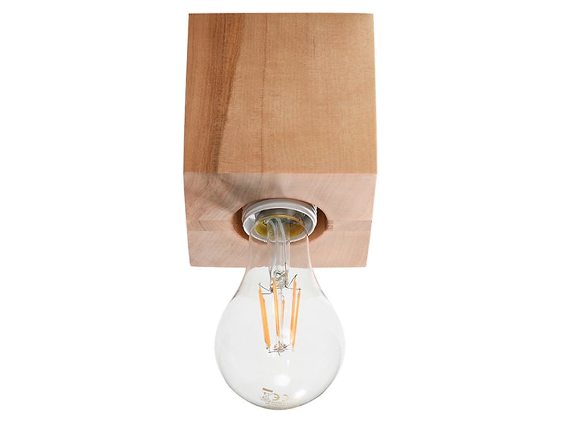 Lampa natynkowa Ariz drewniana brązowa 52485