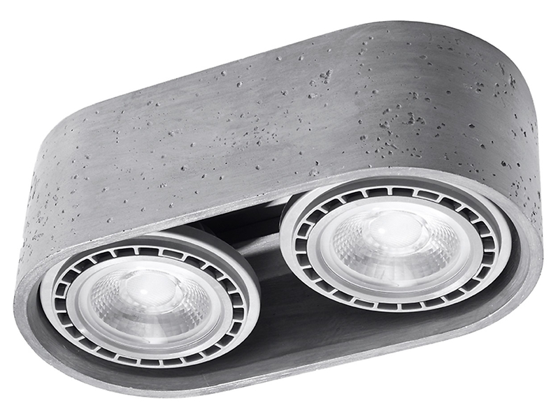 Lampa natynkowa Basic 2-punktowa betonowa szara 52513