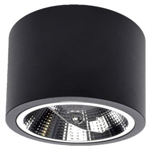 Lampa natynkowa Camino metalowa 12 cm czarna 57346