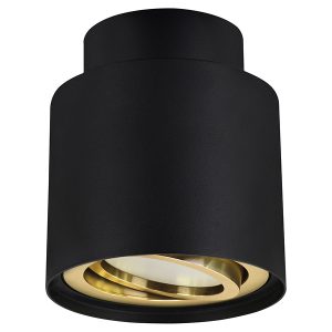 Lampa natynkowa Hariet C aluminiowa czarno-złota 441560 Lampa natynkowa Hariet C aluminiowa czarno-złota 441560