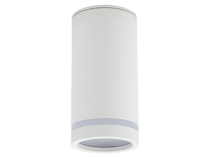 Lampa natynkowa Jet White 11 cm metalowa biała 266342