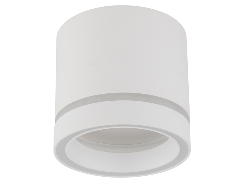 Lampa natynkowa Jet White 8 cm metalowa biała 266344
