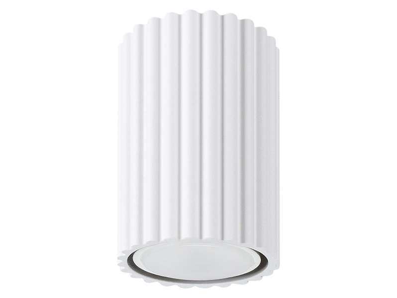Lampa natynkowa Karbon aluminiowa 10 cm biała 439166