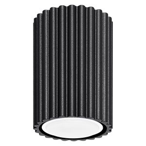 Lampa natynkowa Karbon aluminiowa 10 cm czarna 439204 Lampa natynkowa Karbon aluminiowa 10 cm czarna 439204