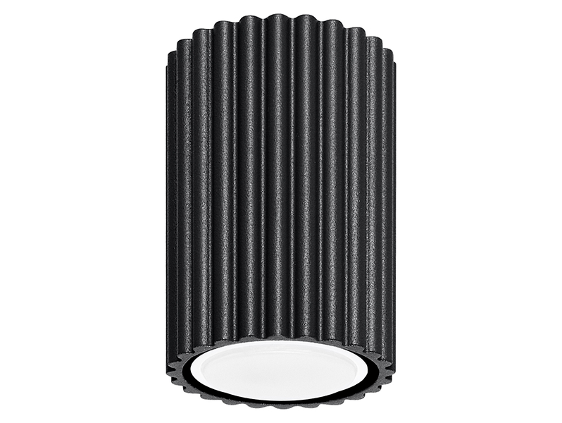 Lampa natynkowa Karbon aluminiowa 10 cm czarna 439204