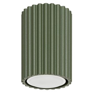 Lampa natynkowa Karbon aluminiowa 10 cm zielona 439242 Lampa natynkowa Karbon aluminiowa 10 cm zielona 439242