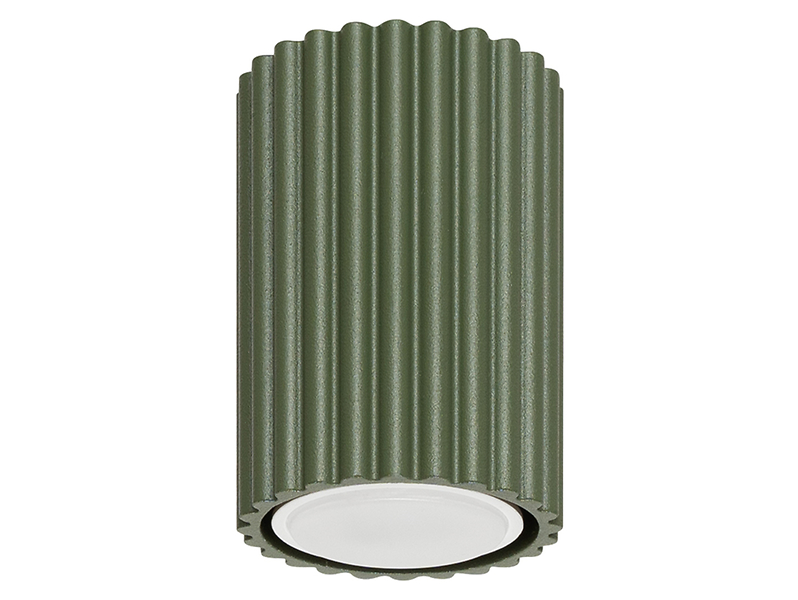 Lampa natynkowa Karbon aluminiowa 10 cm zielona 439242