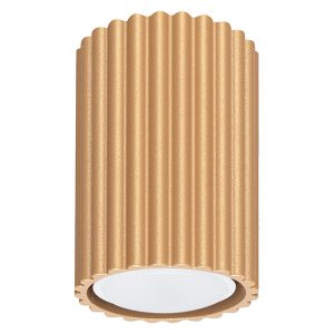 Lampa natynkowa Karbon aluminiowa 10 cm złota 439185 Lampa natynkowa Karbon aluminiowa 10 cm złota 439185