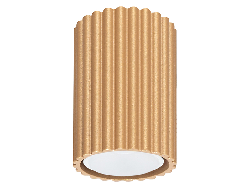Lampa natynkowa Karbon aluminiowa 10 cm złota 439185