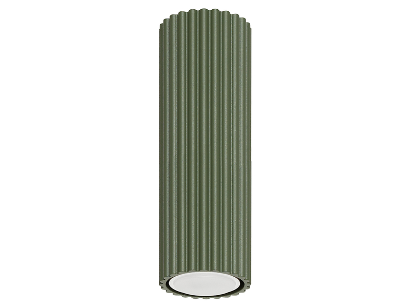 Lampa natynkowa Karbon aluminiowa 20 cm zielona 439243
