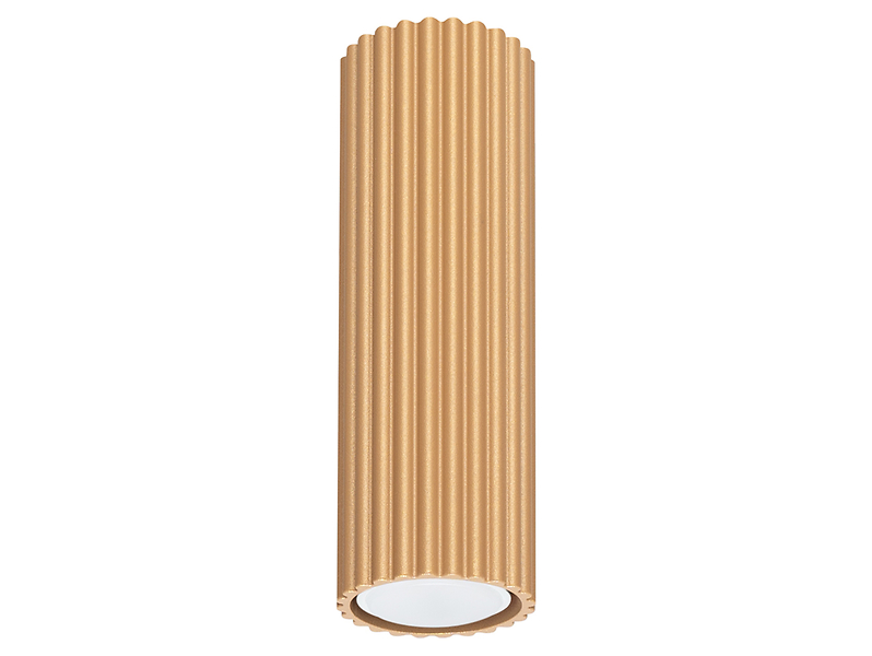 Lampa natynkowa Karbon aluminiowa 20 cm złota 439186